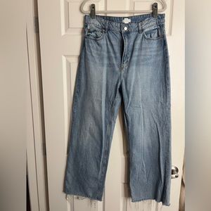 h&m distressed straight leg jeans